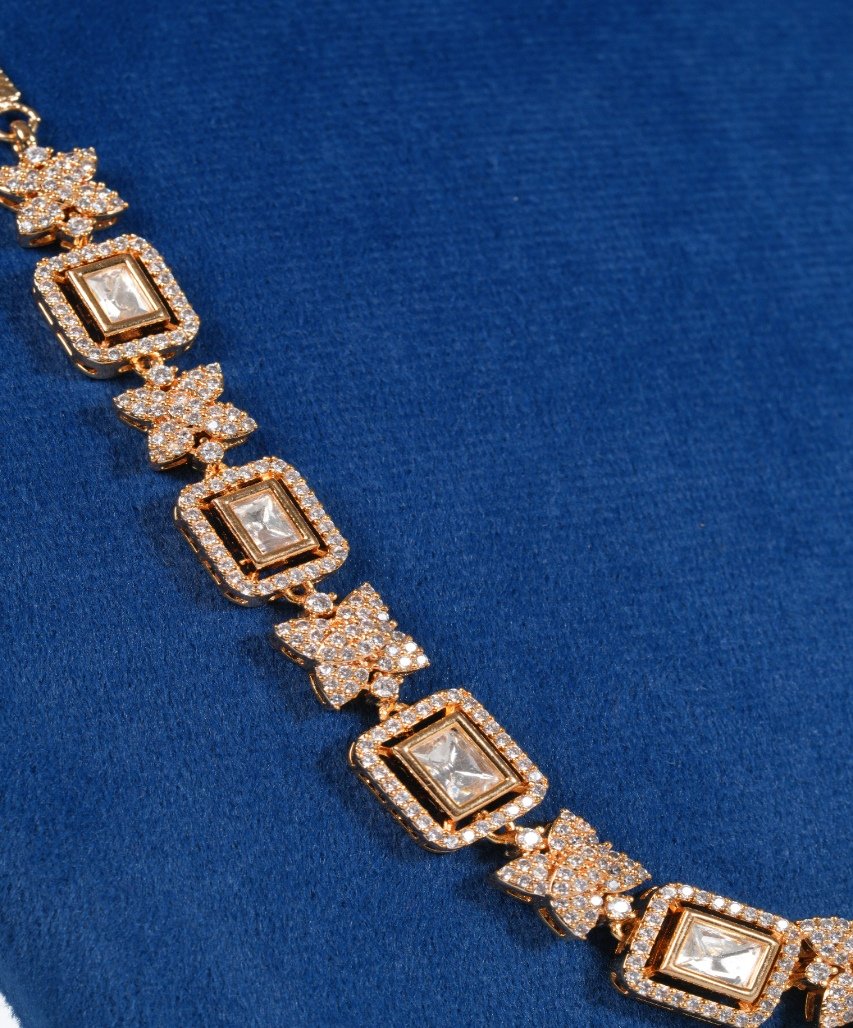 Luxury Geometric Moissanite Drop Pendant Necklace - Image 5