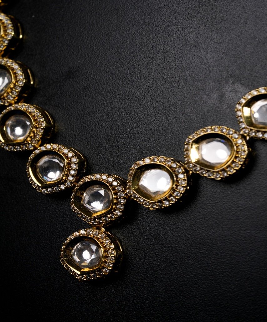Classic Oval Moissanite Necklace Set - Image 5